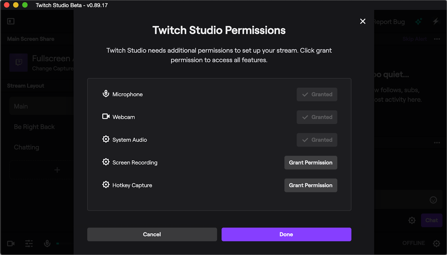 obs for twitch on xbox mac