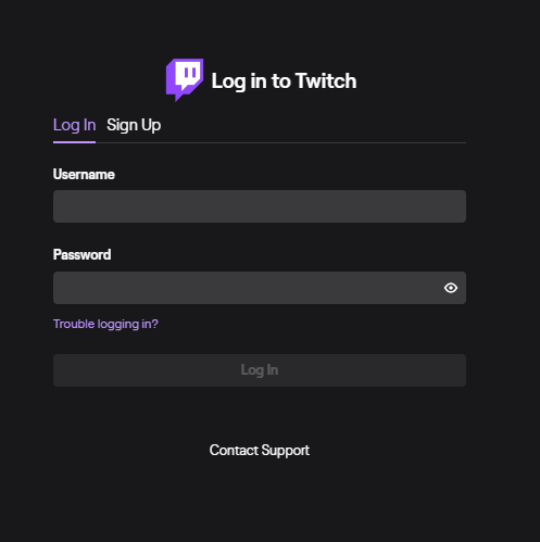 how to make a curse account with my twitch account