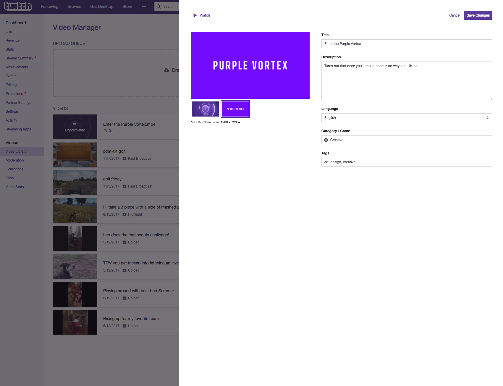 Can you download your twitch videos on computer